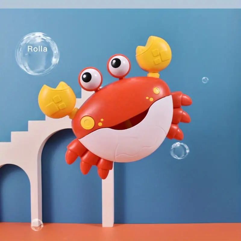 Machine à bulles de bain en forme de crabe pour la baignoire qui fait des  bulles et joue des chansons – Jouets de bain pour bébés, enfants en bas âge  – Cadeaux