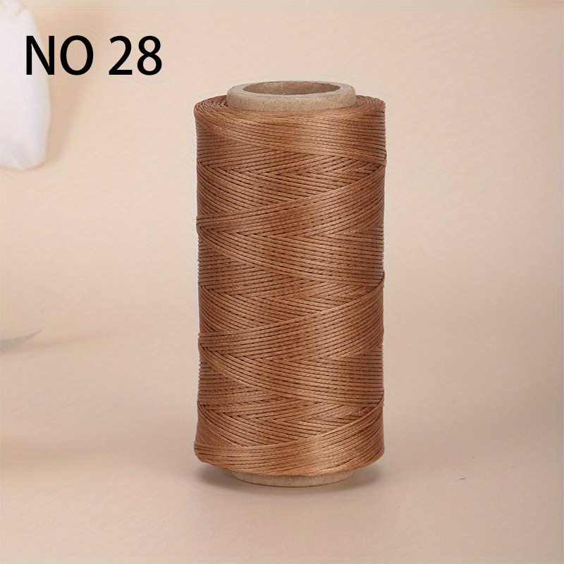 Leather Sewing Flat Waxed Thread Wax String Hand Stitching - Temu