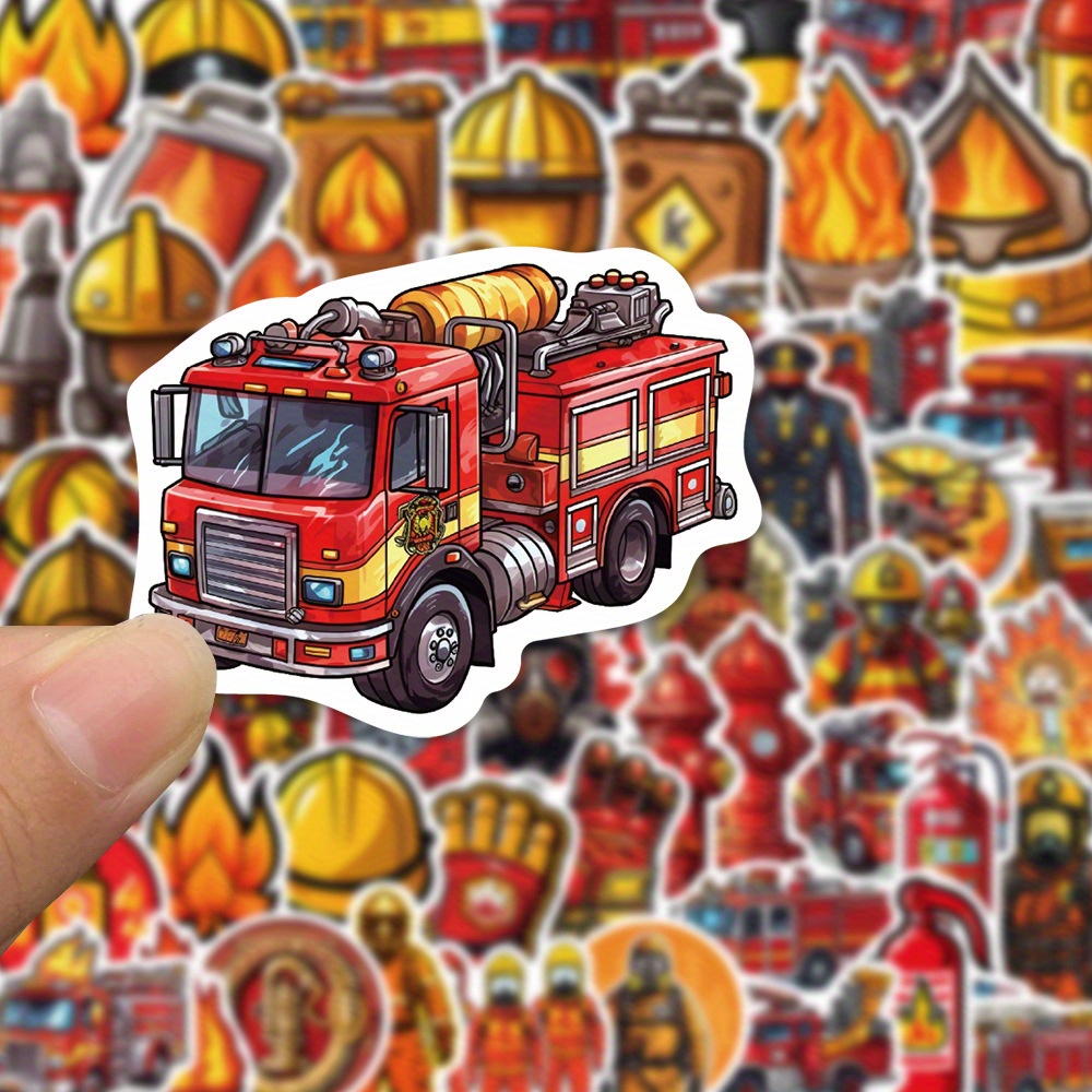 Personalized Firefighter Stickers