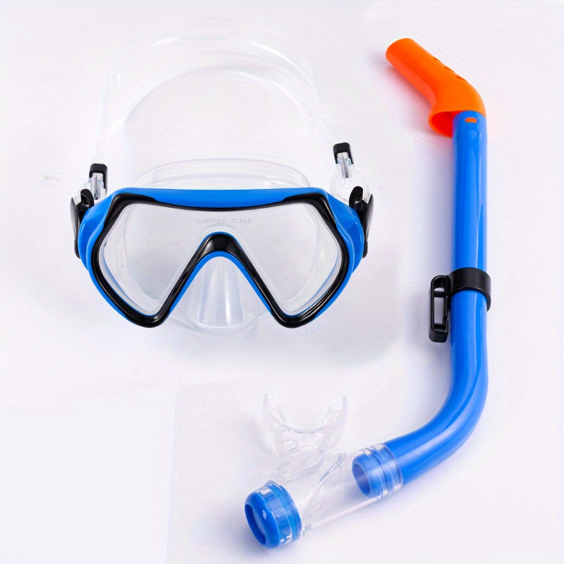 TOMYEER Masque de plongée anti-buée pour enfants avec tuba avec tube de  respiration pour garçons et filles de 5 à 8 ans