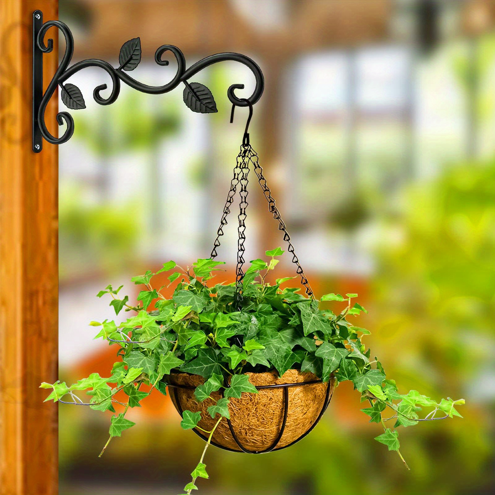 Generic Cast Iron Plant Hanger Flower Basket Hook For Indoor Outdoor Bird  Feeder Lantern Planters Pots Wind Chimes