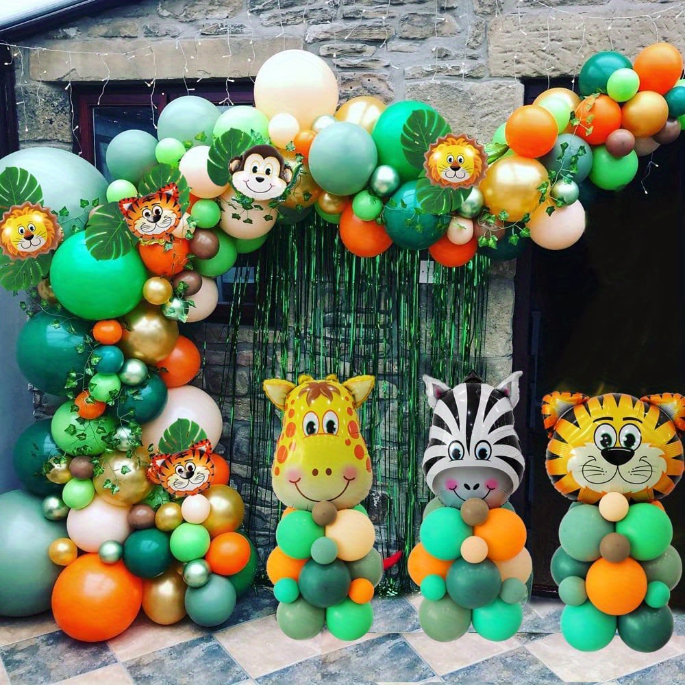 Olasfa Décoration Anniversaire Jungle Safari Ballons Anniversaire Baby  Shower Arche Ballon Anniversaire Garcon Fille avec Feuilles de Palmier  Vignes de Lierre pour Fête d'anniversaire et de Mariage : :  Cuisine et Maison