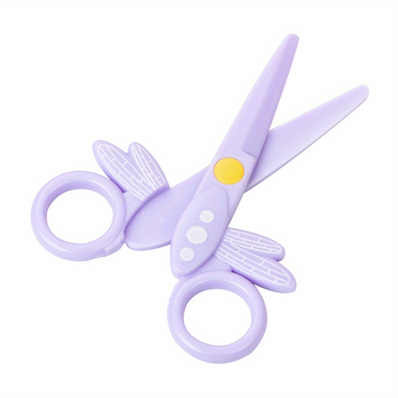 Diy Scissors Colorful Cartoon Plastic Scissors Kindergarten Mini Small  Handmade No Hurt Hand Horn Scissors - Temu Germany