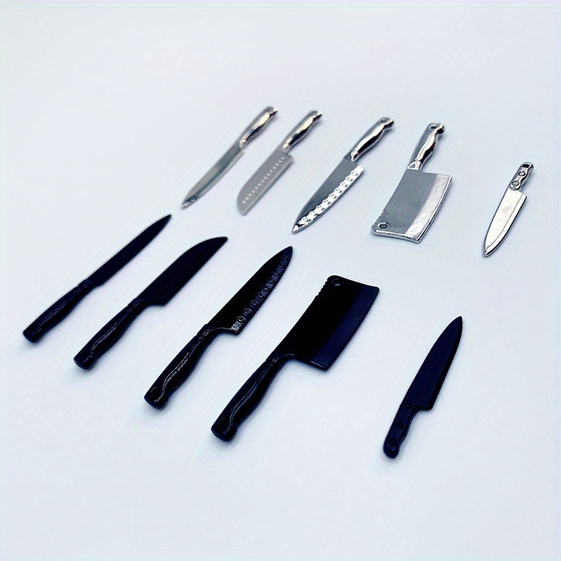 12pcs Mini Stainless Steel Kitchen Toys, Small Size Pretend