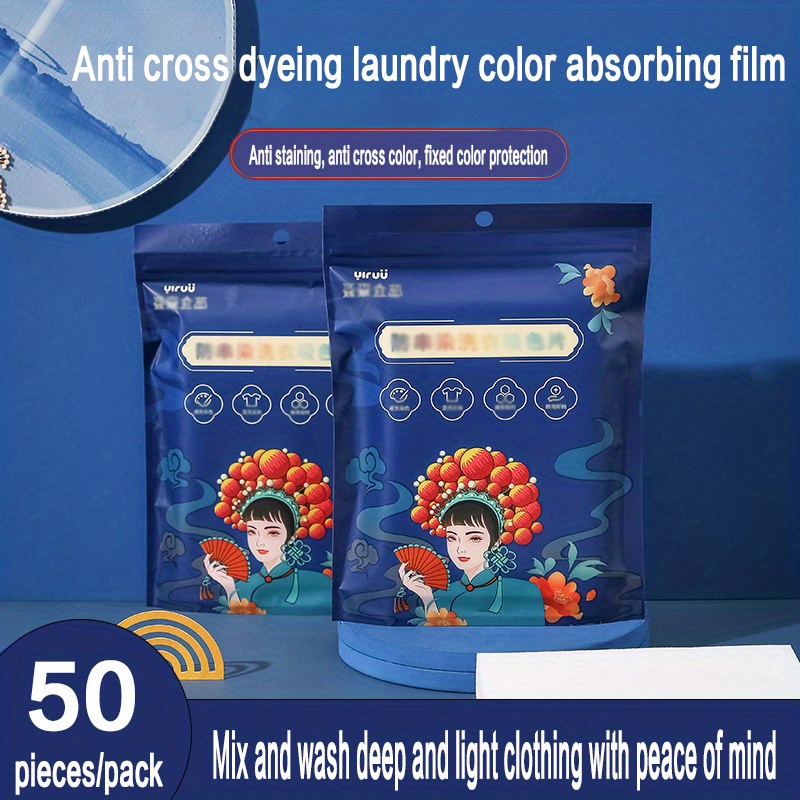 Détergent à lessive Feuille Color Catcher Papier Blanc Tissu Non tissé  Anti-acariens Anti-teinture Anti-colorant