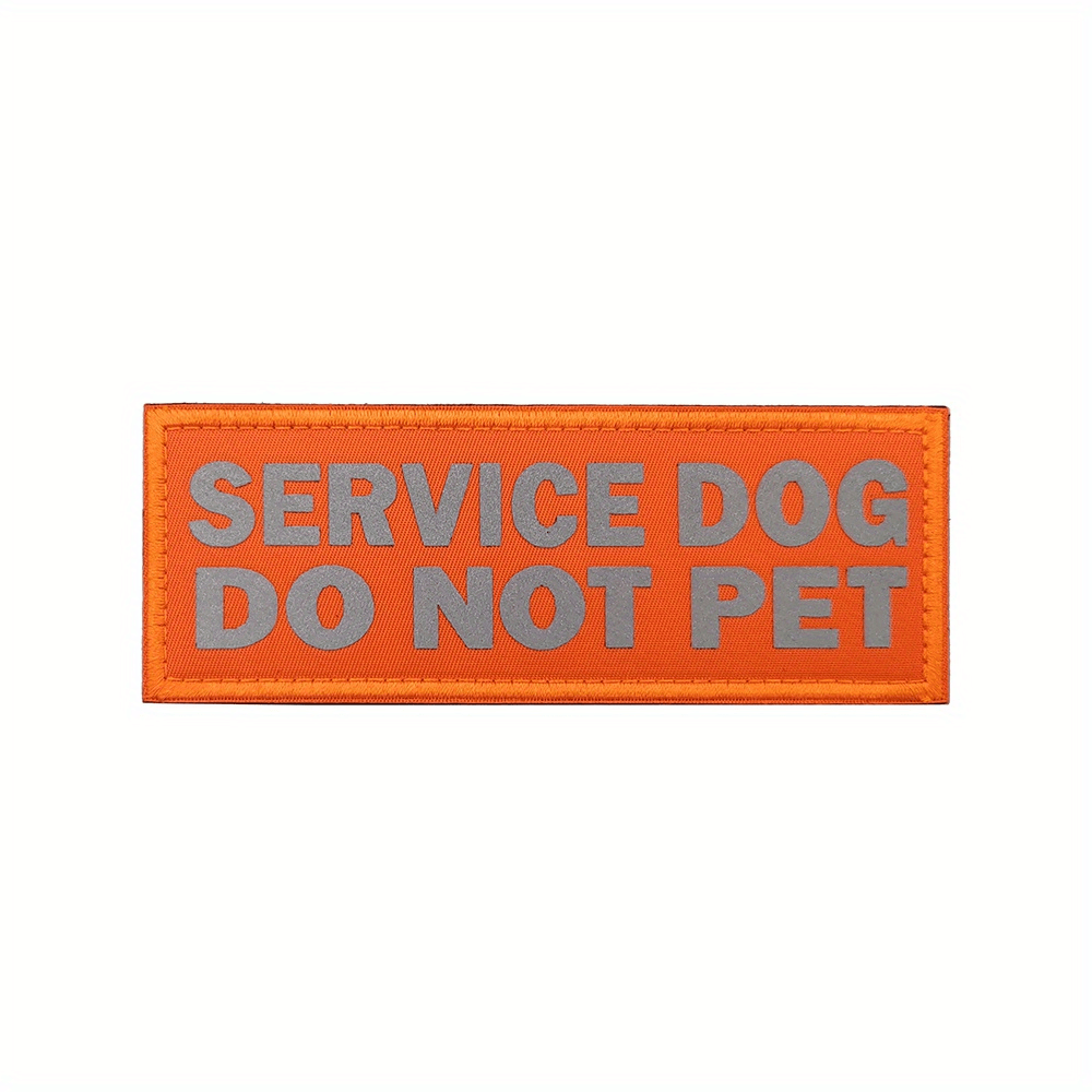 High Visibility Reflective Service Dog Vest Patches Easily - Temu