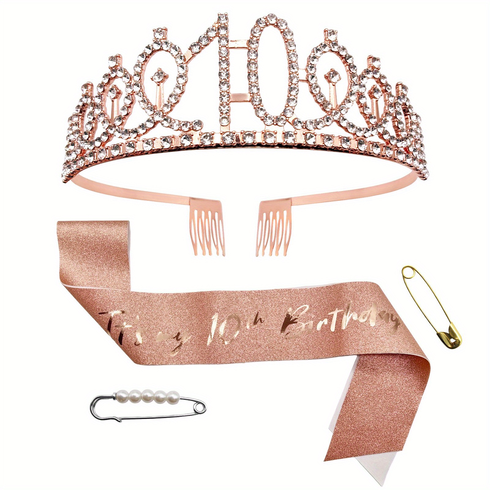 Presentes de aniversário de 11 anos para meninas, tiara de 11º