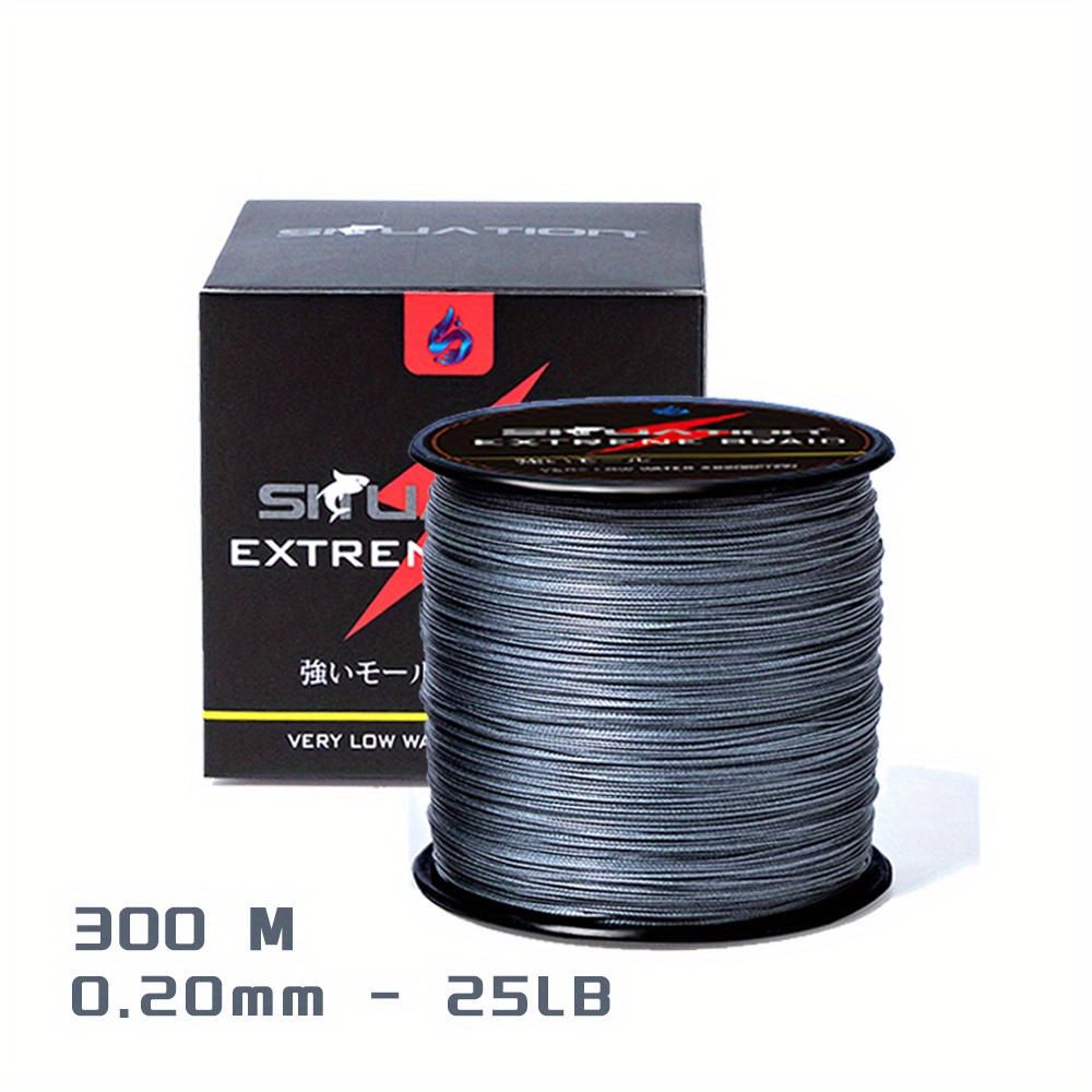 4 Strands Abrasion Resistant Braided Lines, PE Line Gray Wild Fishing Throw  Fishing Line, Fishing Sub Line Main Line, Fishing Accessories For