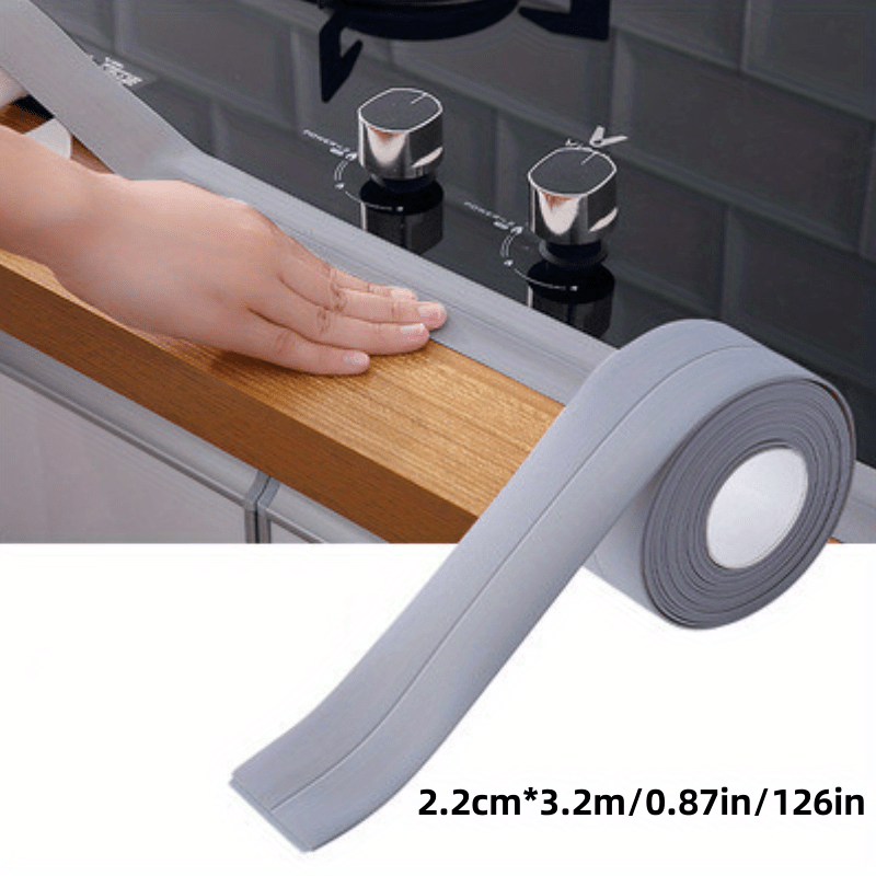 Cinta de sellado autoadhesiva impermeable para el borde del fregadero, cinta  de calafateo para baño, cocina y ducha, accesorios - AliExpress