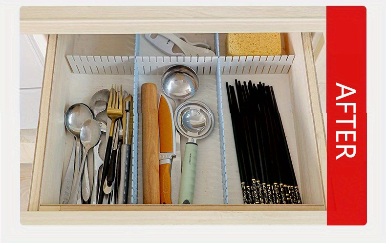 TIANHOO Divisori per Cssetti, 8 Pezzi Organizer per Cassetti, Griglia in  Plastica Fai-Da-Te Divisori per Cassetti Regolabili Organizer,  Organizzatore per Cassetti per Camera, Cucina, Ufficio : : Casa e  cucina