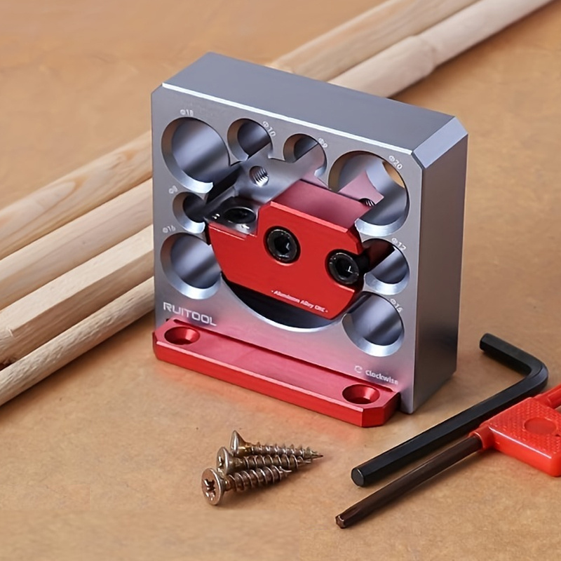 8 Hole Dowel Maker Jig 8mm-20mm Dowel Cutter Dowel Plate Metric CNC  Aluminum Alloy Electric Drill Turning Rod Auxiliary Tool