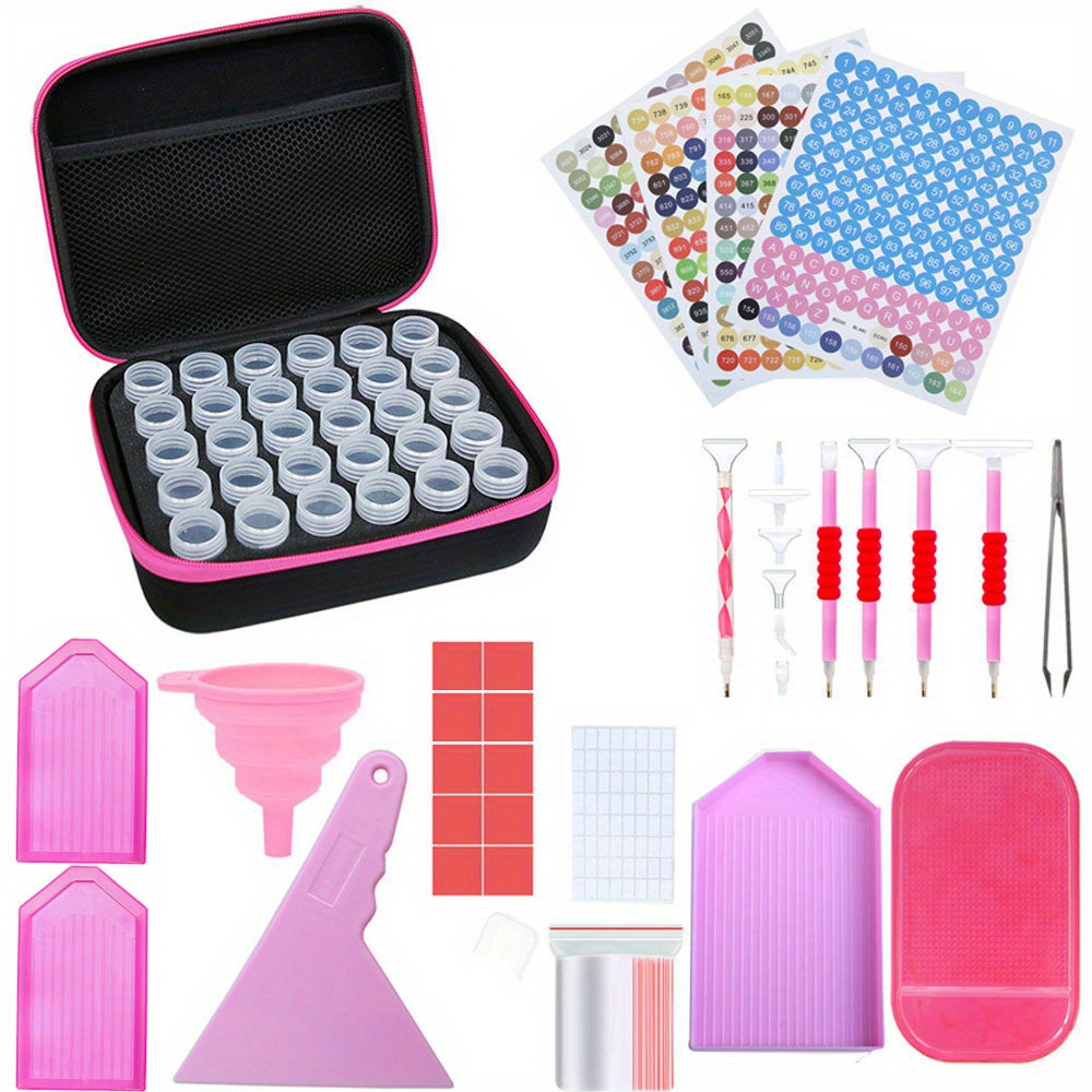 Diamond Painting Supplies Kit For Diy 5d Craft Nail Art Embroidery Cross  Stitch With Pen Boxes Storage Tool Kits