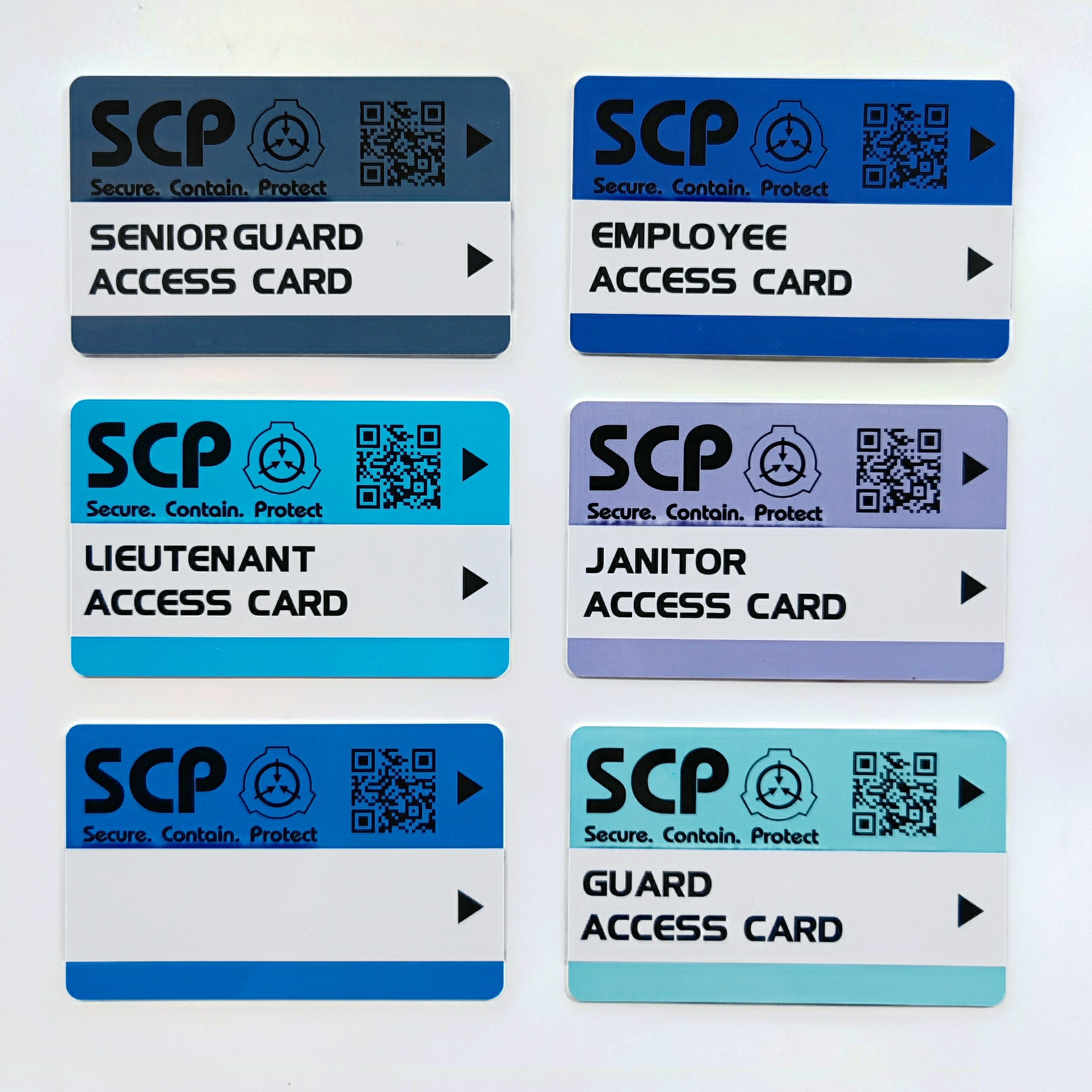 SCP Foundation Secure Access Keycard ID Card Badge Cosplay 