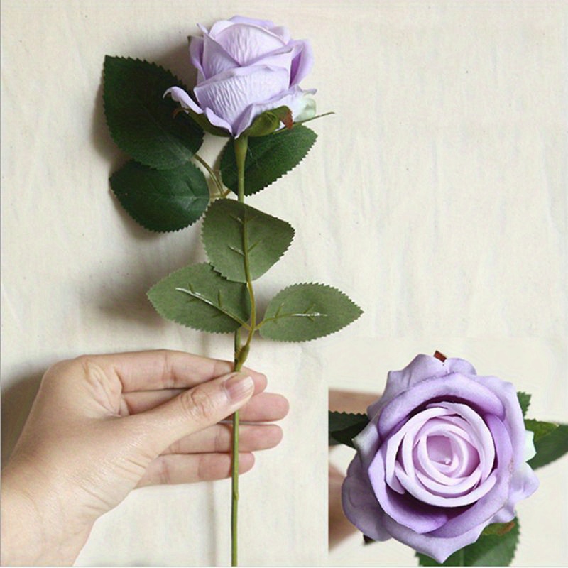  15Pcs Light Violet Rose Artificial Flowers-Flowers Artificial  for Decoration-Artificial Silk Rose Flower Bouquet Wedding Party Home  Decor-Artificial Rose Flower for Craft-Home Wedding Decoration : Home &  Kitchen