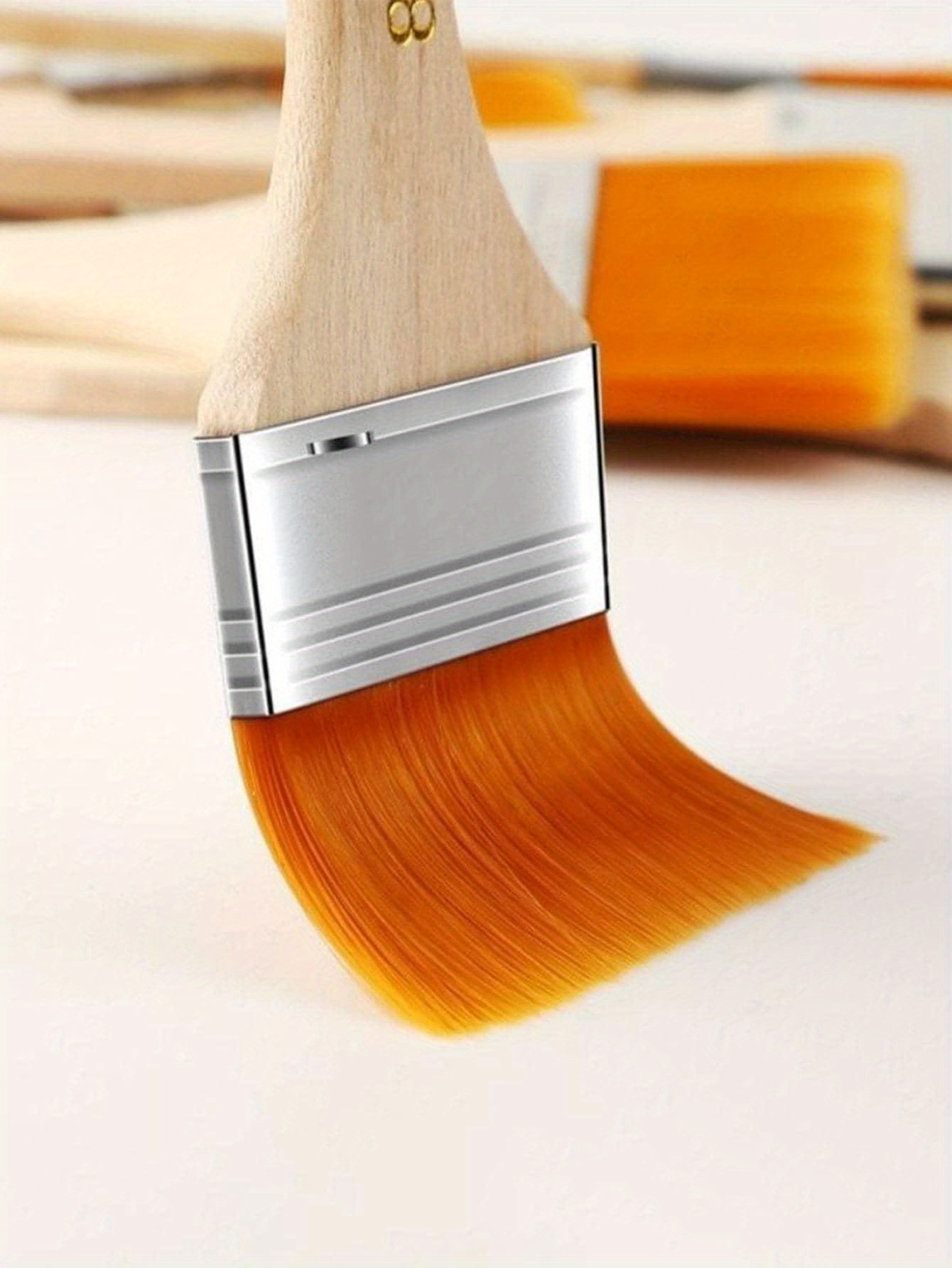 7th Paint Brush Hair, Nylon Board Brush Oil Painting Brush Paint Brush