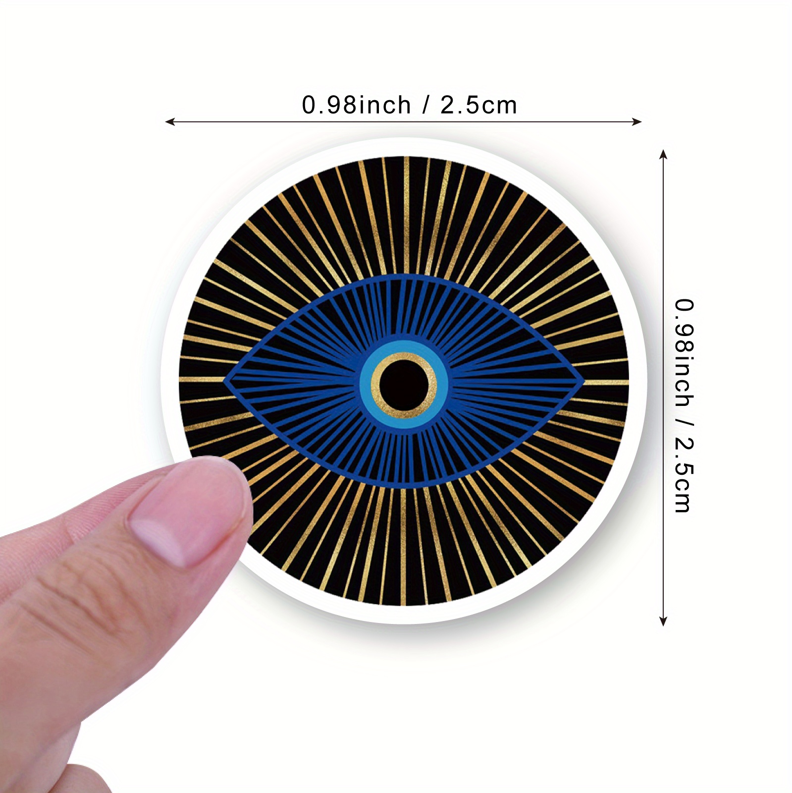 Colorful Evil Eye Stickers - Waterproof Vinyl Decals For Water Bottles