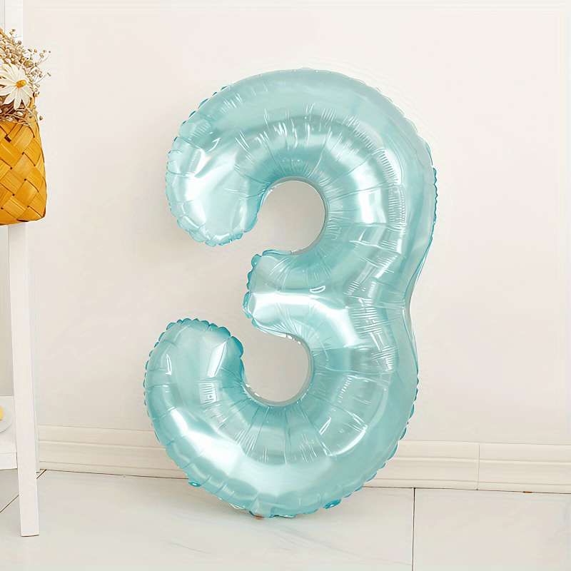 Acheter 12 pièces garçon anniversaire ballons avec 32 pouces bleu numéro  ballon fête d'anniversaire décoration enfants anniversaires 1/2/3/5/6/8/9  ans