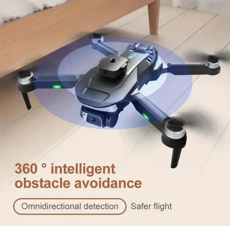 professional drone global positioning system 5g intelligent tracking aerial camera optical flow positioning photography 360 obstacle avoidance self contained screen remote control rechargeable details 3