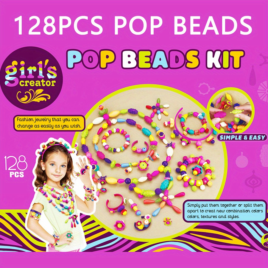 Snap Pop Beads for Kids Crafts Kids Jewelry Making Kit for Girls
