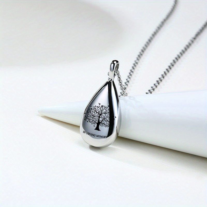 "in Loving Memory" Teardrop Keepsake Ashes Necklace Urn Temu Australia