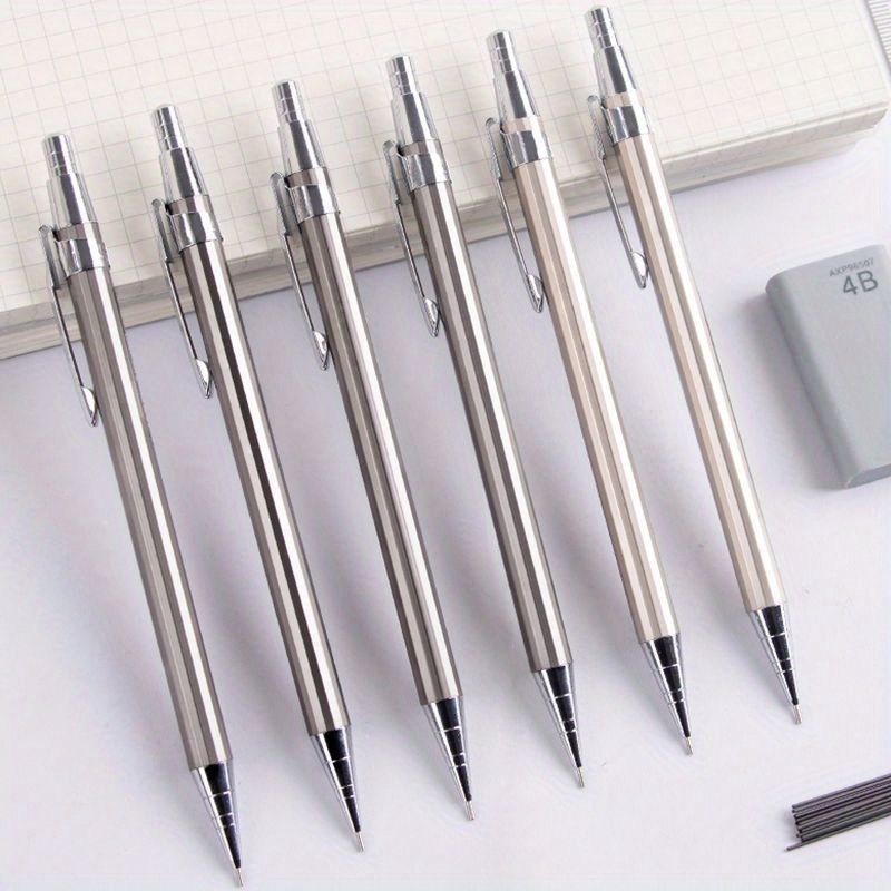 Metal Mechanical Pencils Office Writing Pen Heavy Duty - Temu