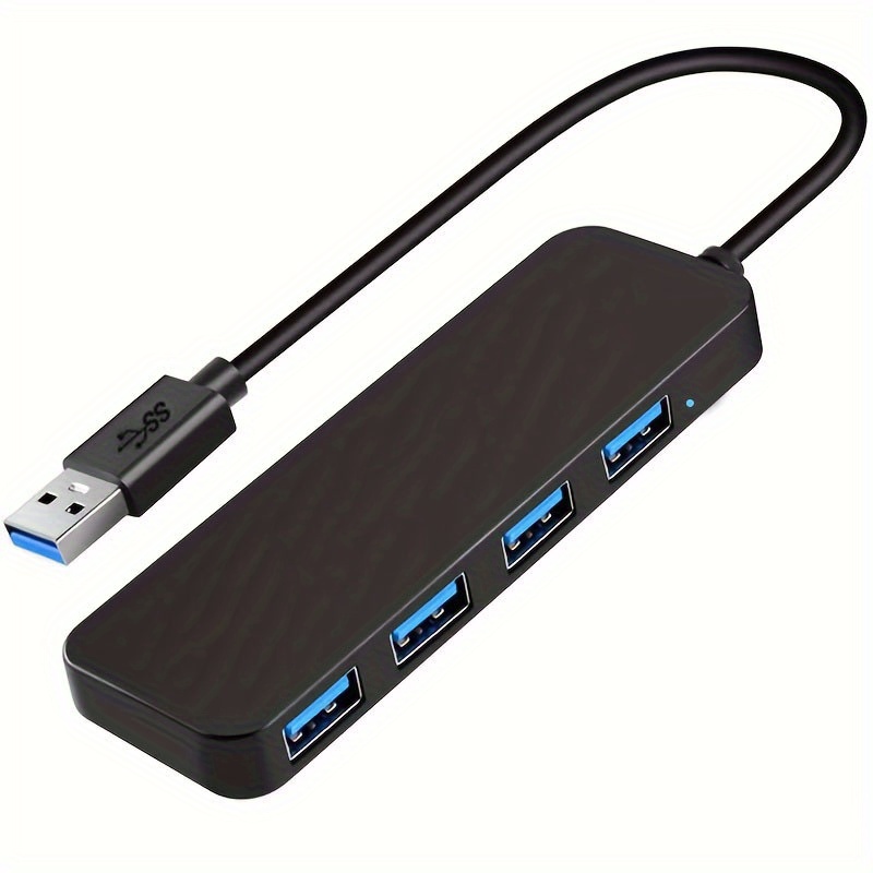 LOKBIN - Concentrador USB 3.0 alimentado, divisor de concentrador USB C de  8 puertos con puerto de carga inteligente, expansor de puerto USB múltiple