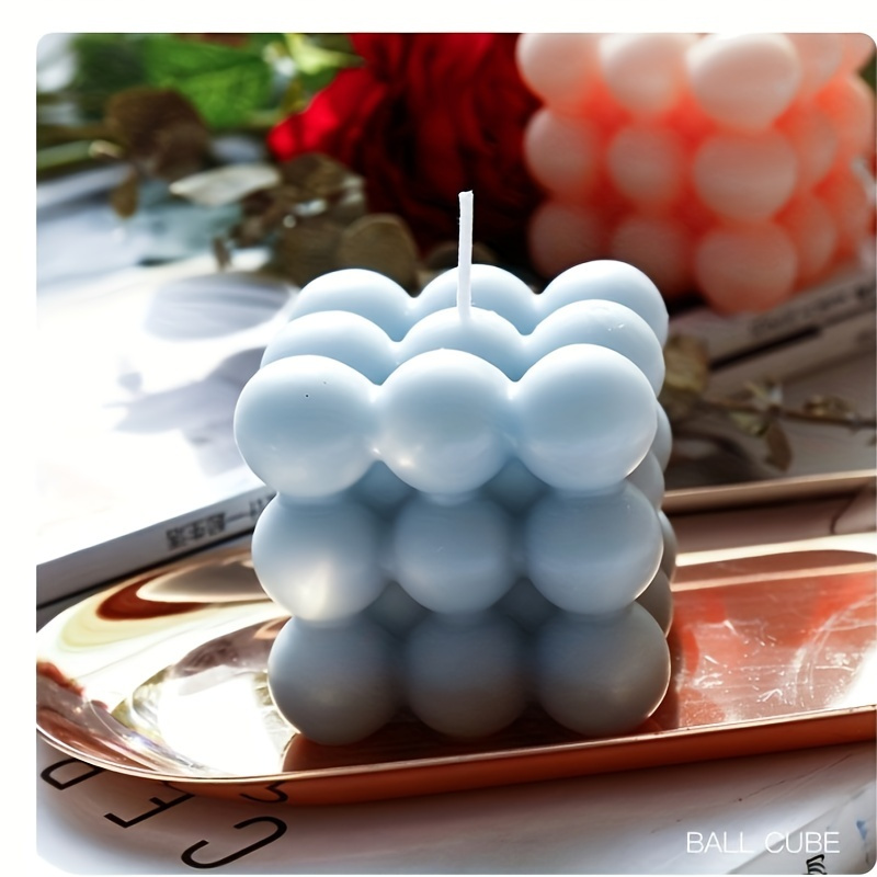 2pcs Bubble Candle Cube Soy Wax Candles Home Decor Candle Scented