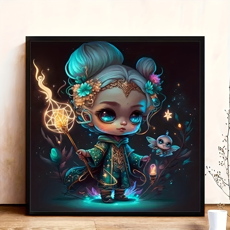 5d Diamond Painting Set Gothic Girl Pattern Suitable For - Temu