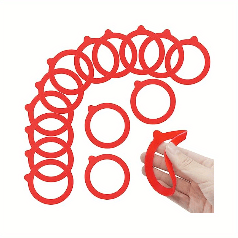 4 Pieces Replacement Silicone Sealing Rings Gaskets Silicone Jar Gasket  Replacements Silicone Seals White Airtight Silicone Gaskets Seasoning Rings