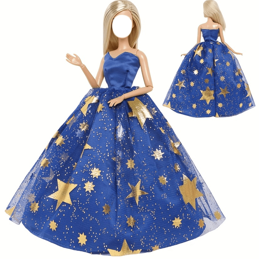 Doll Clothes And Accessories Fashion Dresses Gown Dresses 3 - Temu