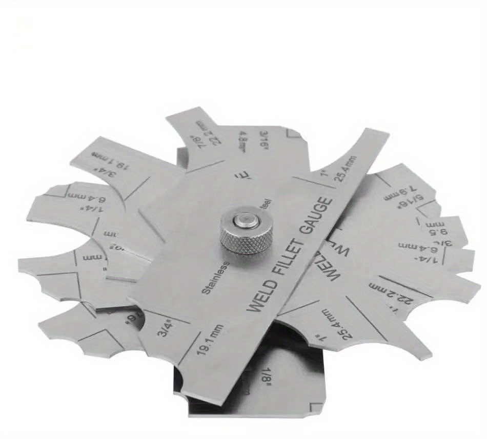 Jauge Soudure MG-8 Bridge CAM - Mesure Métrique/Pouces - Angles 0-60° - Acier Inoxydable - Inspection Soudures