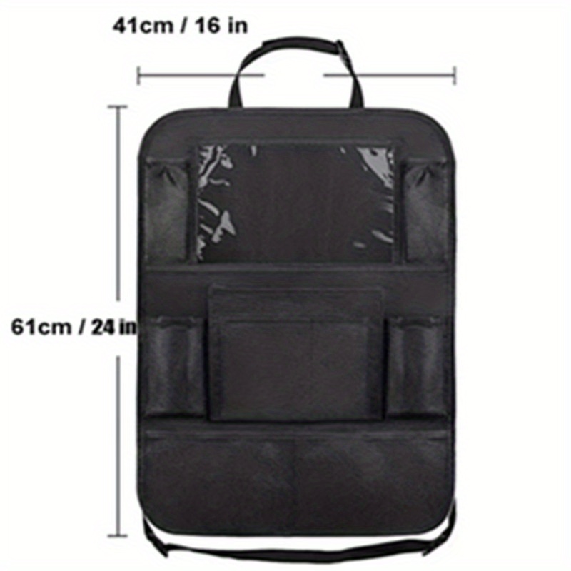 Car Back Seat Organizer. Kid Backseat Protector, Road Trip