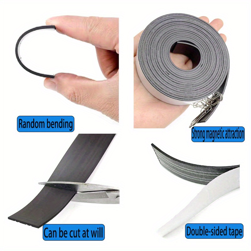 Teaching Soft Magnetic Tape Roll Strong Adhesive Magnetic - Temu