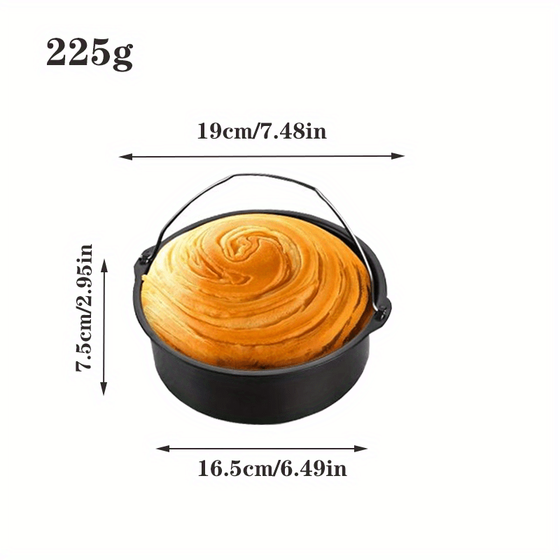 1 Set Air Fryer Accessories Cake Barrel Cake Baking Mold Kitchen Baking  Tool 