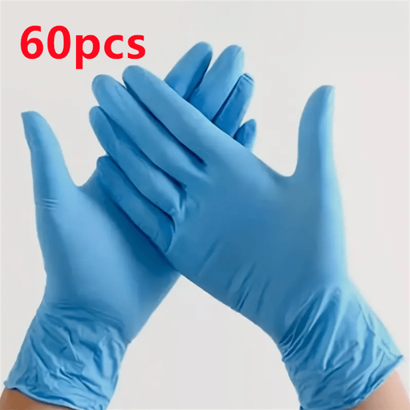 20/40/60 Uds, Guantes Desechables De Nitrilo, Guantes Gruesos De Alta  Elasticidad, Guantes Para Lavar