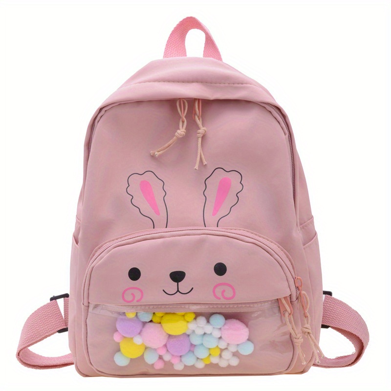 Children's Cartoon Cute Rabbit Backpack, Casual Lightweight School