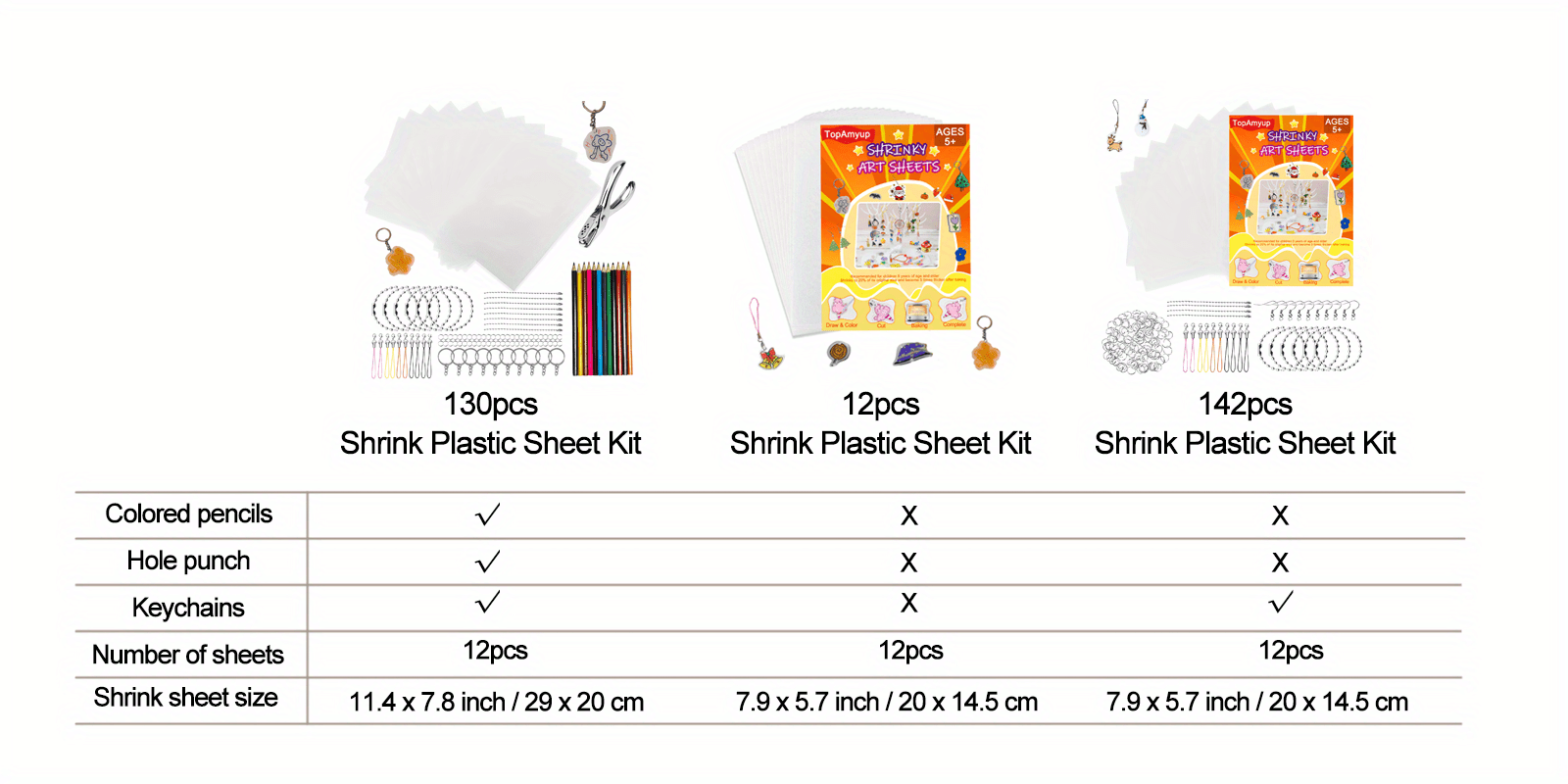 Heat Shrink Plastic Sheet Kit shrink Art Paper Include - Temu