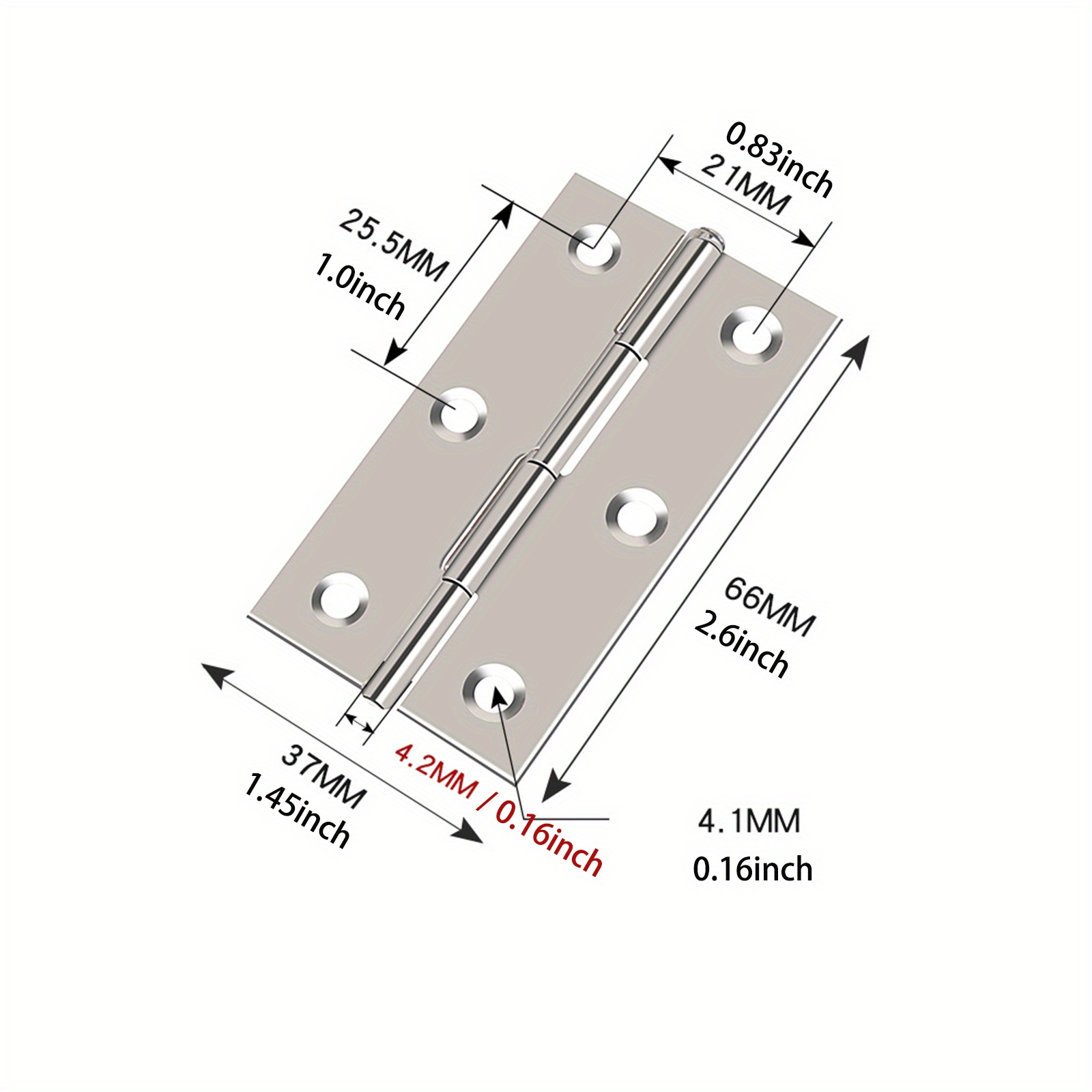 2x Multi specification Stainless Steel Hinges Furniture Temu