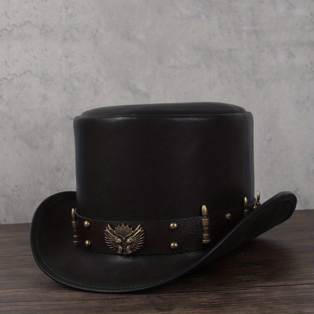 3 Sizes Of Faux Leather Hats For Men And Women, Style.