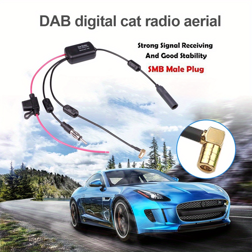 Universal Dab + Antenne de voiture Séparateur aérien Câble Radio