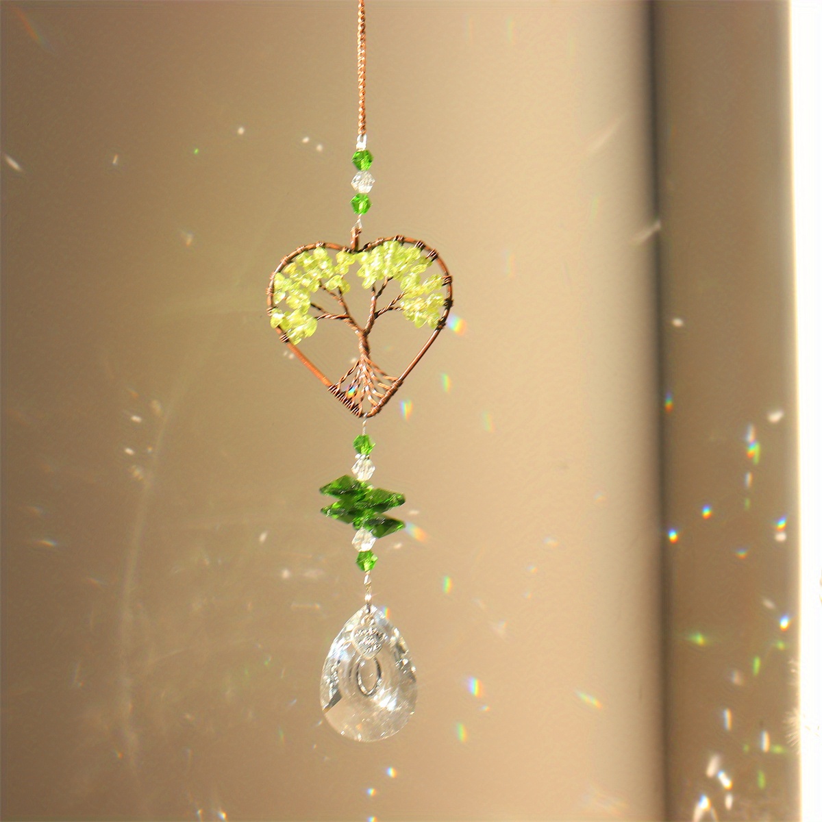 Charme attrape-soleil Ailes d'ange souvenir avec prisme de cœur en cristal  pour quelqu'un de spécial, toujours dans mon cœur, ruban d'ornement de  décoration d'arbre -  Canada