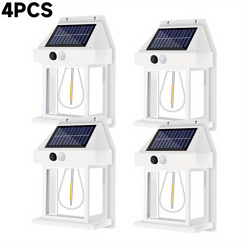 LED Solar Wall Light Motion Sensor Garden Light Dusk To Dawn Outdoor Lighting