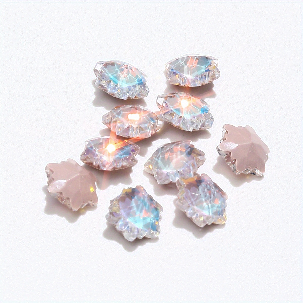 10-Piece Sparkling Rhinestone Set for 3D Nail Designs
