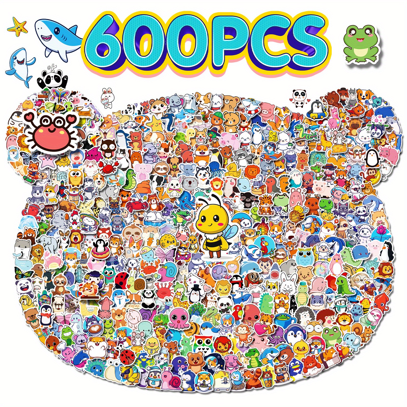  Mini Stickers for Kids, 600pcs Water Bottle Stickers