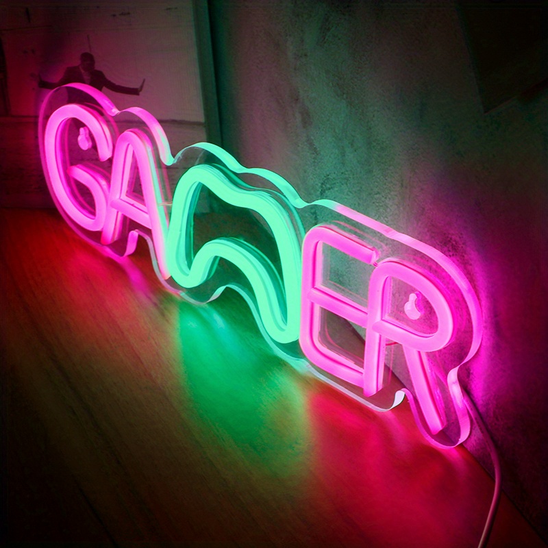 Game Neon Sign, Neon Lights For Wall Decor, Usb Powered 5v Neon Signs For  Bedroom Livingroom Decor Console Game Room Decor Accessories Men Boys Teen  Gamer Gifts - Temu