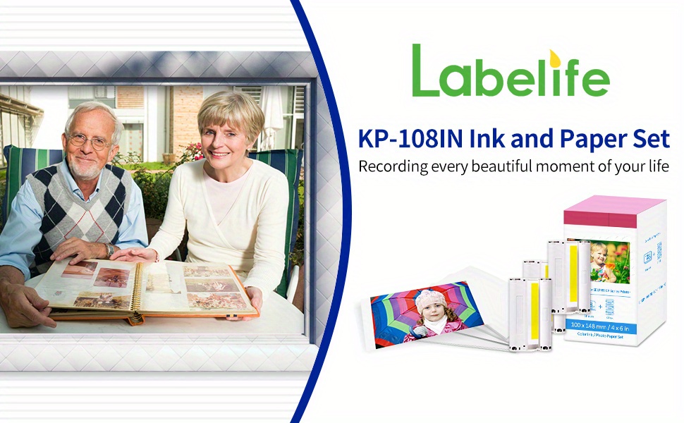 Replacement Selphy Cp1300 Paper And Ink Kp Kp108 Paper - Temu United Arab  Emirates