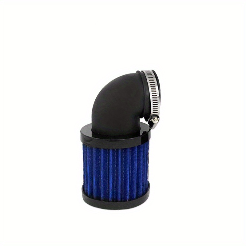TEMU Universal Motorcycle Air Filter Cleaner Clamp-on 90 Degree Bend Offroad For For Kawasaki Cruiser Chopper