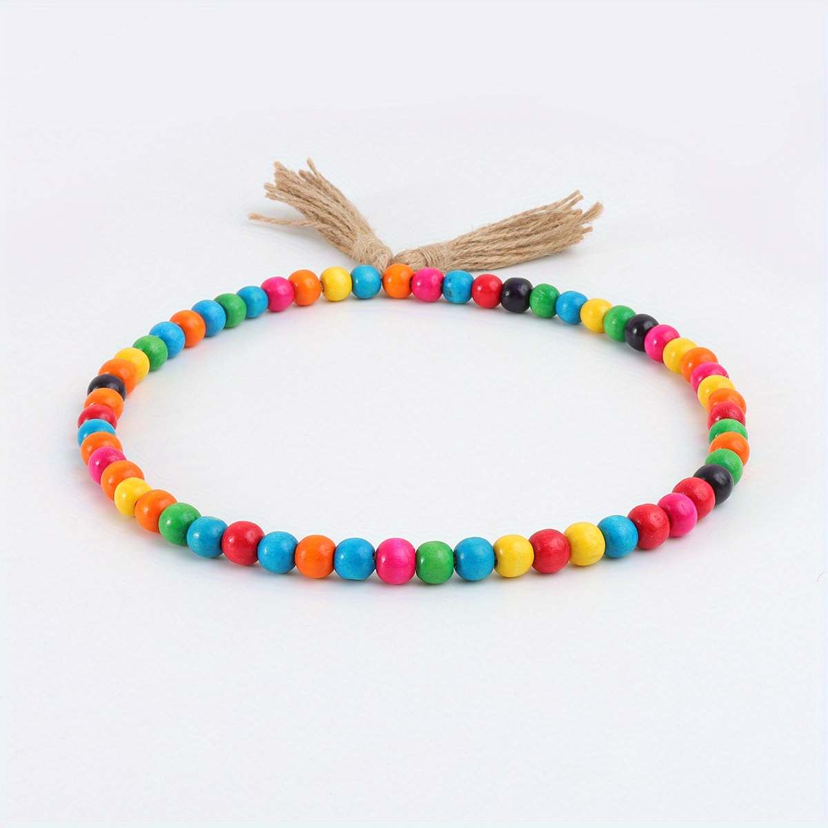 Retro Literary Style Hat Circle Beads String Ornament