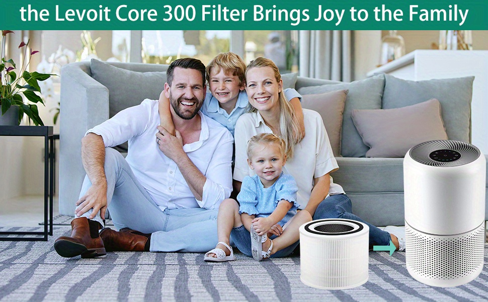 Core 300 Replacement Filter Compatible with LEVOIT Core 300 and Core 300S  VortexAir Air Purifier, H13 Grade Core 300S Filter (1 PACK)