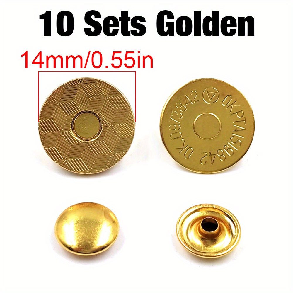 Lot 10mm Magnetic Buttons Bags Clasp Snaps Magnet Automatic - Temu